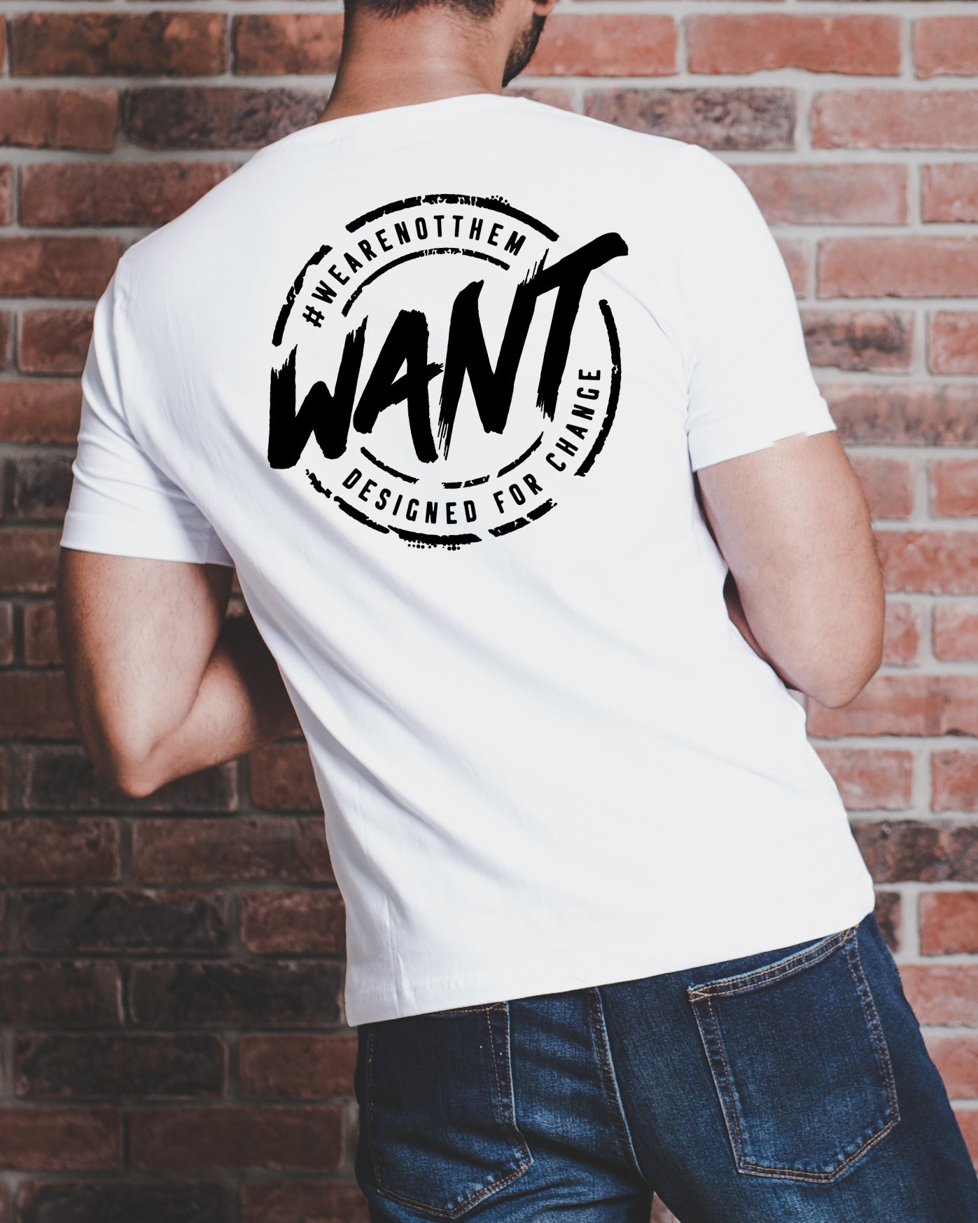 Designed For Change Organic WANT T-Shirt - White