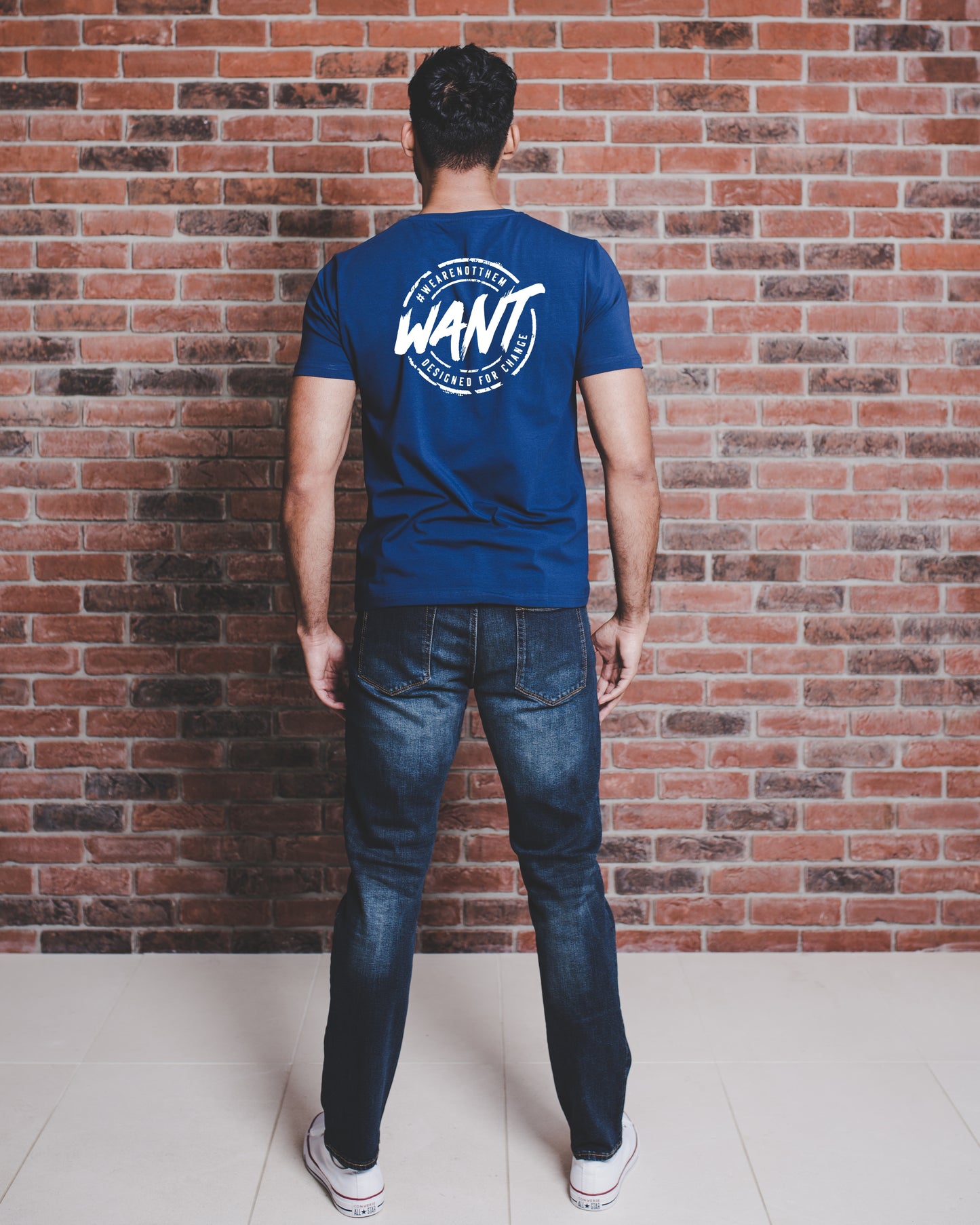Designed For Change Organic WANT T-Shirt - Navy